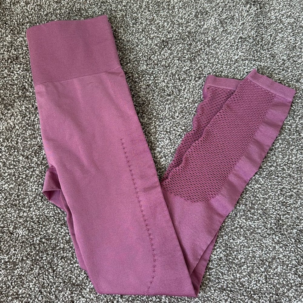 JoyLab Purple Seamless High Rise Compression Leggings with Ventilation | XS